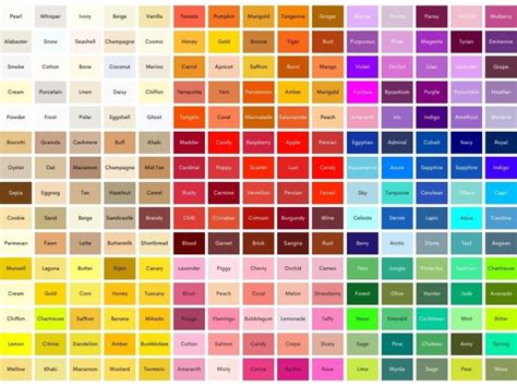Fancy Color Names .